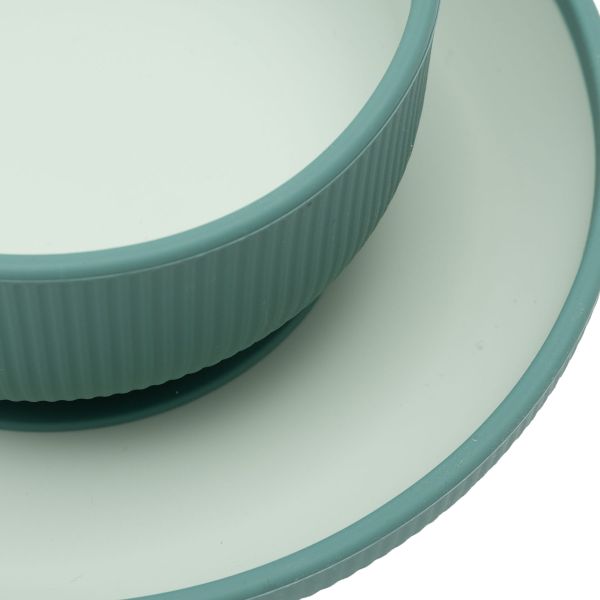 Jollein Kinderserviesset - Siliconen - Jade Shades