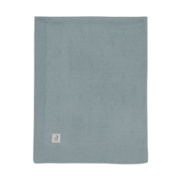 Jollein Cosy Knit Ledikantdeken - 100 x 150 cm - Sea Green