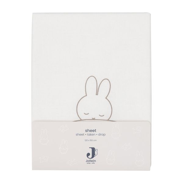 Jollein Ledikantlaken Sleepy Miffy Funghi 120 x 150 cm Jollein Ledikantlaken Sleepy Miffy Funghi 120 x 150 cm