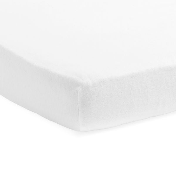 Jollein Moltonhoeslaken - 40 x 80/90 cm - Wit