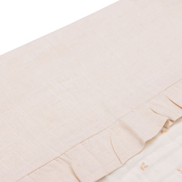 Jollein Ledikantlaken Ruffle Natural 120 x 150 cm Jollein Ledikantlaken Ruffle Natural 120 x 150 cm