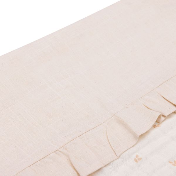 Jollein Wieglaken Ruffle Natural 75 x 100 cm Jollein Wieglaken Ruffle Natural 75 x 100 cm