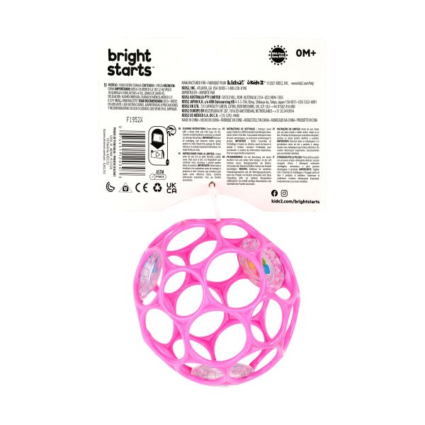 Oball Rammelaar - Easy-Grasp Toy - Pink Oball Rammelaar - Easy-Grasp Toy - Pink