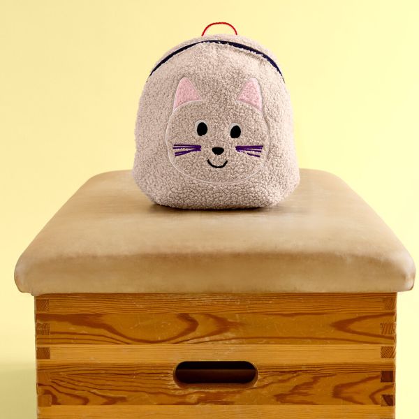 Lässig Kids Rugzak - Team Cat - Beige Lässig Kids Rugzak - Team Cat - Beige