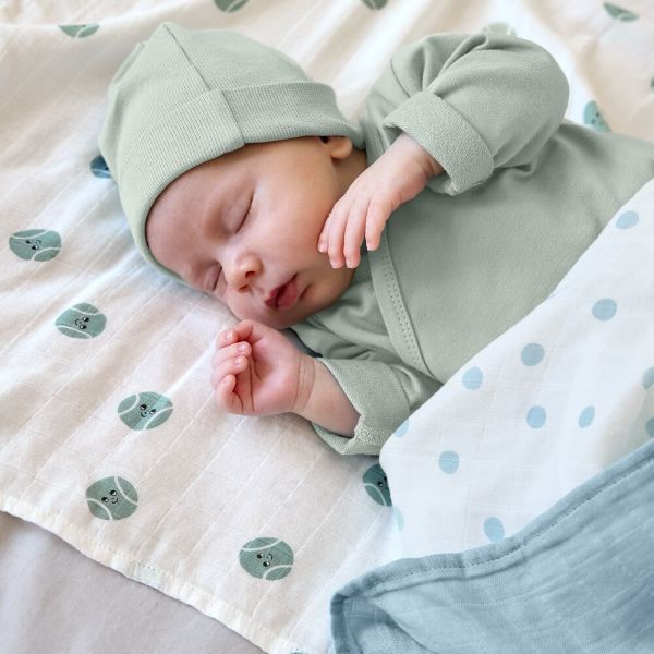 Lässig Tiny Team Swaddle - 3 Stuks - 80 x 80 cm - Heavenly Soft - Pale Blue Lässig Tiny Team Swaddle - 3 Stuks - 80 x 80 cm - Heavenly Soft - Pale Blue