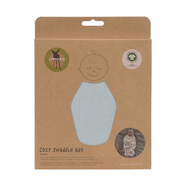 Lässig Cozy Swaddle Bag GOTS - Granite Green - 0-3 Maanden Lässig Cozy Swaddle Bag GOTS - Granite Green - 0-3 Maanden