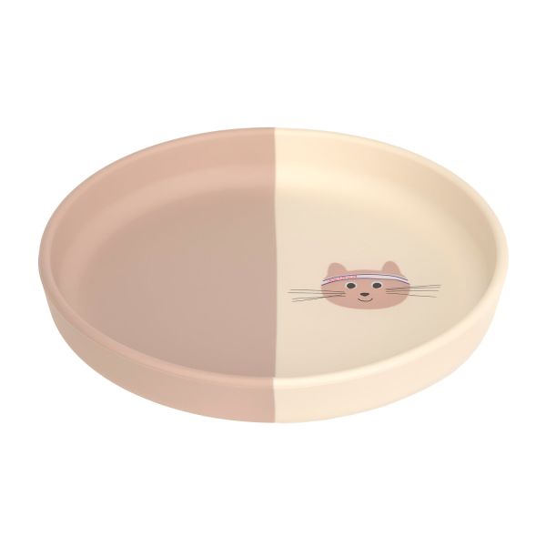 Lässig Tiny Team Cat Bord - Siliconen - Roze Lässig Tiny Team Cat Bord - Siliconen - Roze