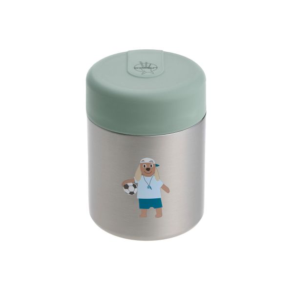 Lässig Tiny Team Dog Food Jar RVS - Groen