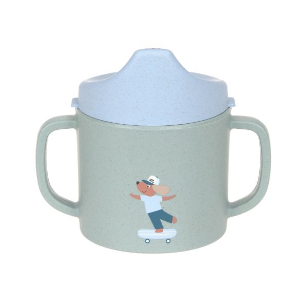 Lässig Tiny Team Dog Tuitbeker - PP/Cellulose - Groen/Blauw 