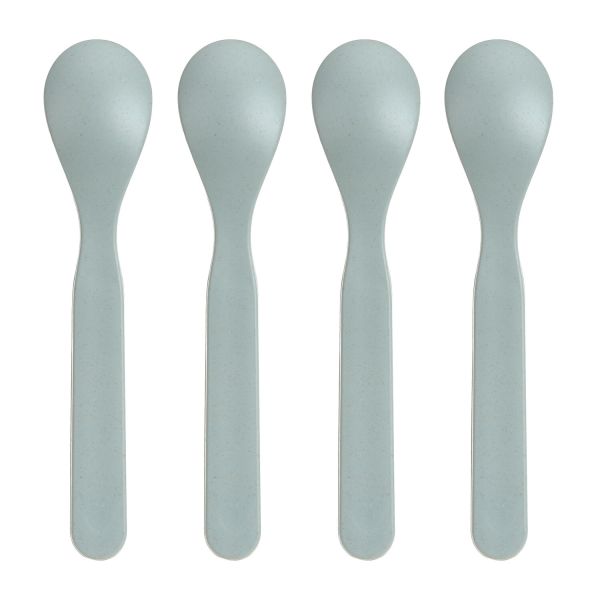 Lässig Tiny Team Dog Lepels - 4 Stuks - PP/Cellulose - Blauw