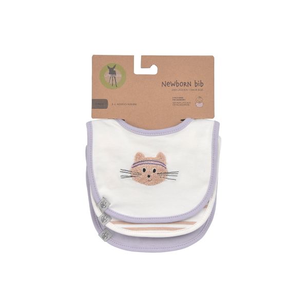 Lässig Tiny Team Cat Newborn Slab – 3 Stuks – Paars Lässig Tiny Team Cat Newborn Slab – 3 Stuks – Paars