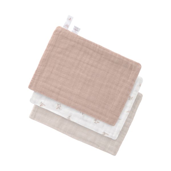 Lässig Miracle Of Nature Leaves Washandjes - 3 Stuks - Muslin Lässig Miracle Of Nature Leaves Washandjes - 3 Stuks - Muslin