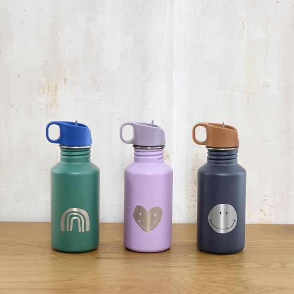Lässig Fles RVS Little Gang Rainbow Green