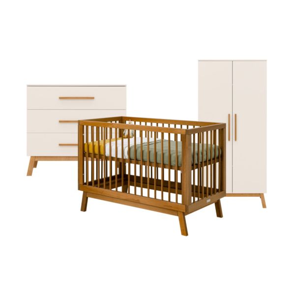 Bopita Ledikant 60 x 120 - Commode - 2-Deurskast - Kaleo - Dune/Rose Wood Bopita Ledikant 60 x 120 - Commode - 2-Deurskast - Kaleo - Dune/Rose Wood