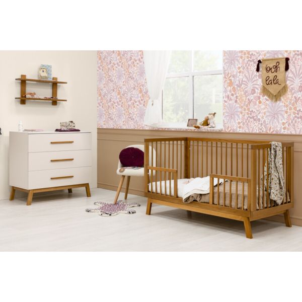 Bopita Ledikant 70 x 140 - Commode - Kaleo - Dune/Rose Wood Bopita Ledikant 70 x 140 - Commode - Kaleo - Dune/Rose Wood
