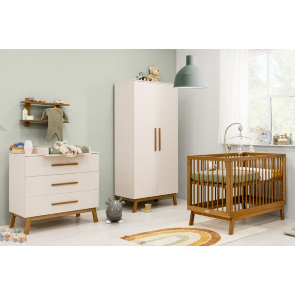 Bopita Ledikant 60 x 120 - Commode - 2-Deurskast - Kaleo - Dune/Rose Wood Bopita Ledikant 60 x 120 - Commode - 2-Deurskast - Kaleo - Dune/Rose Wood