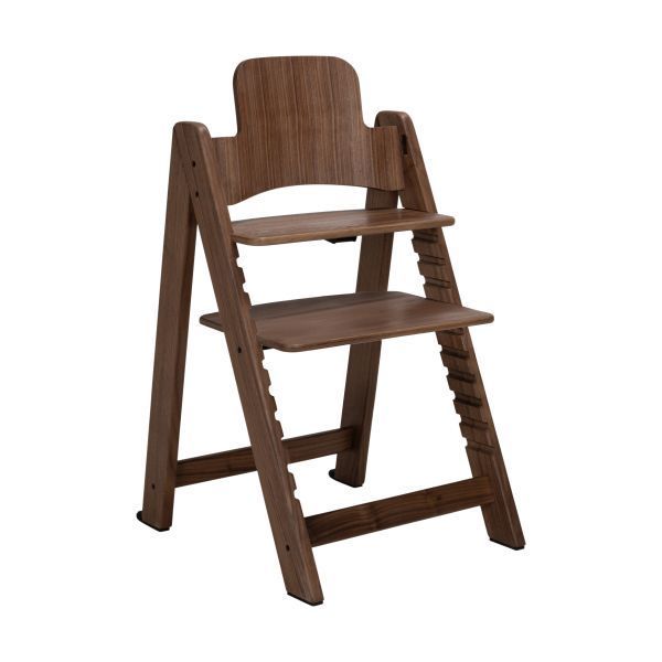 Kidsmill Up! Kinderstoel Walnoothout Incl. Houten Babyset - Walnootkleur Kidsmill Up! Kinderstoel Walnoothout Incl. Houten Babyset - Walnootkleur