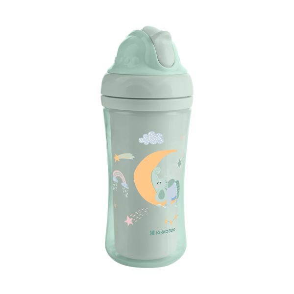 Kikkaboo Maan Beker Met Siliconen Rietje - 220ml - Mint 
