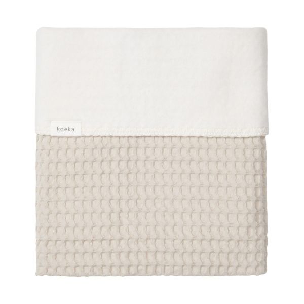 Koeka Ledikantdeken Cotton Fleece Wafel Amsterdam Sand 



