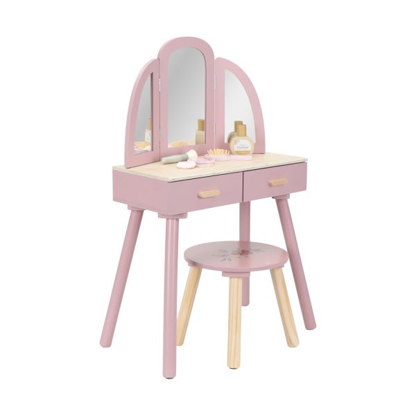 Little Dutch Kaptafel – Hout – Pink Little Dutch Kaptafel – Hout – Pink