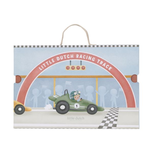 Little Dutch Speelkoffer Racebaan - Hout Little Dutch Speelkoffer Racebaan - Hout