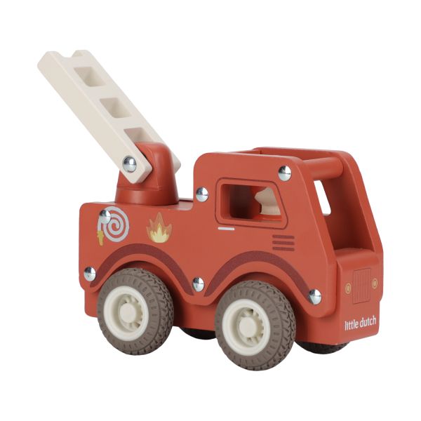 Little Dutch Brandweerwagen Inclusief Pegdoll – Hout