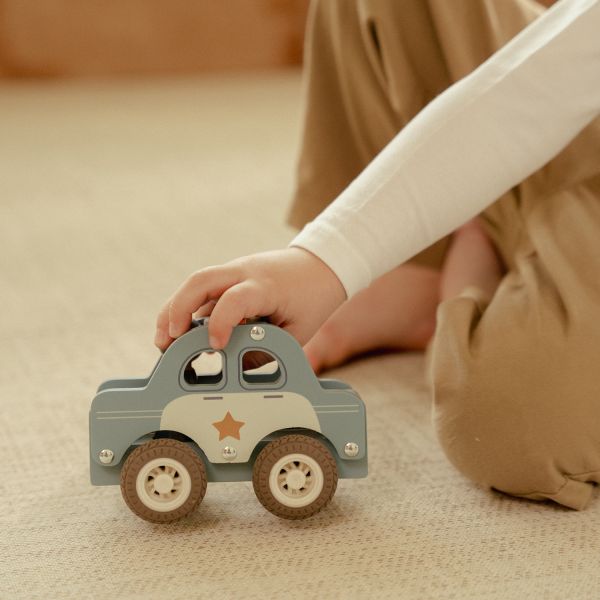 Little Dutch Politiewagen Inclusief Pegdoll – Hout