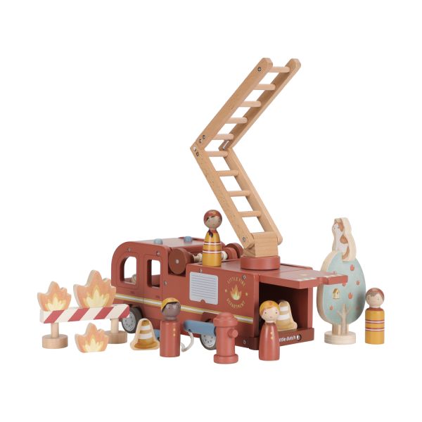 Little Dutch Brandweerwagen Met Pegdolls Little Dutch Brandweerwagen Met Pegdolls