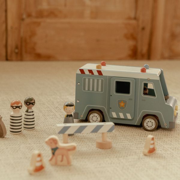 Little Dutch Politiewagen Inclusief Pegdolls – Hout Little Dutch Politiewagen Inclusief Pegdolls – Hout