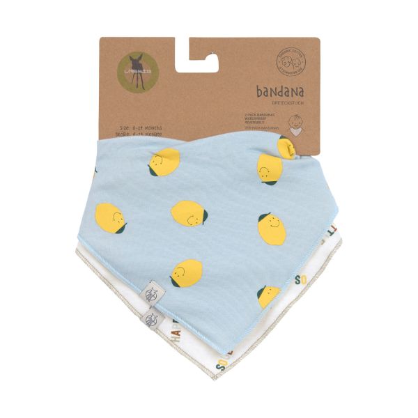 Lässig Bandana Slabbetjes Happy Fruits Lemon – 2 stuks Lässig Bandana Slabbetjes Happy Fruits Lemon – 2 stuks