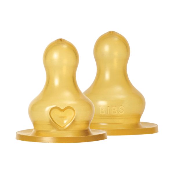 BIBS Flesspeen Rond - Medium Flow - 2 Pack - Latex BIBS Flesspeen Rond - Medium Flow - 2 Pack - Latex