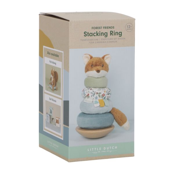 Little Dutch Forest Friends Soft Ringpyramide FSC Little Dutch Forest Friends Soft Ringpyramide FSC