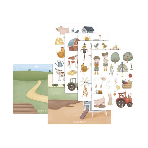 Little Dutch Raamstickers - Little Farm