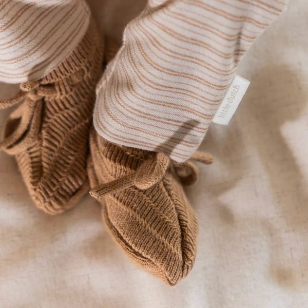 Little Dutch Safari Friends Gebreide Slofjes - Maat 44/56 - Soft Tan Little Dutch Safari Friends Gebreide Slofjes - Maat 44/56 - Soft Tan