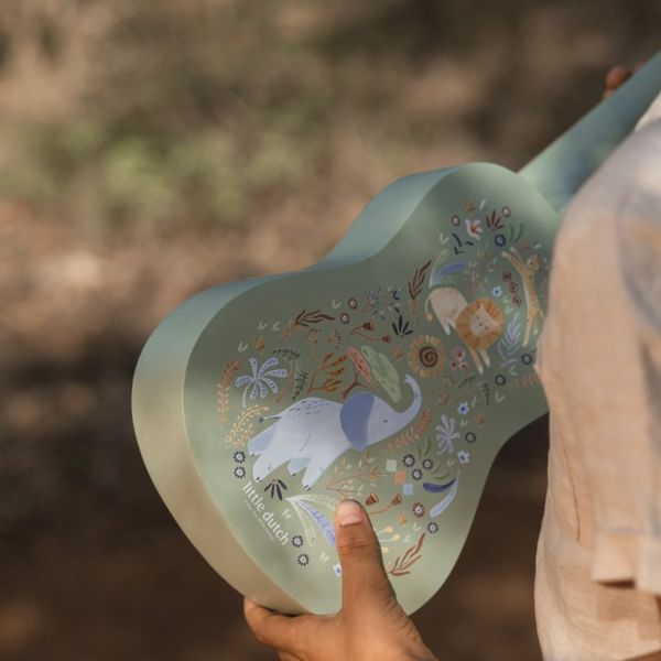 Little Dutch Safari Friends Houten Gitaar - Groen Little Dutch Safari Friends Houten Gitaar - Groen