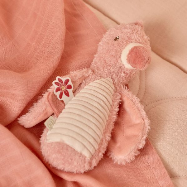 Little Dutch Safari Friends Knijpspeeltje Met Rammel Flamingo Little Dutch Safari Friends Knijpspeeltje Met Rammel Flamingo