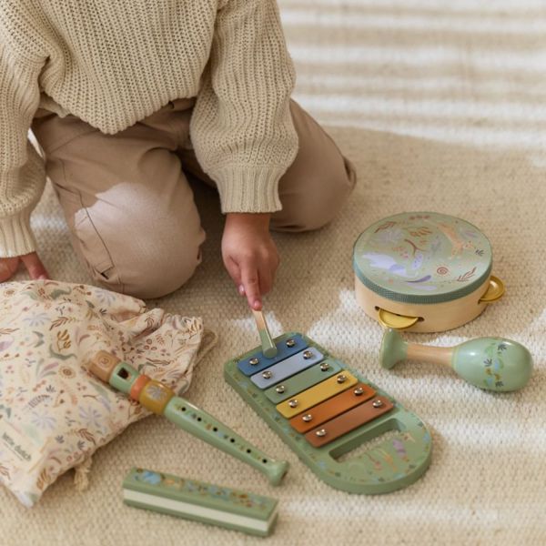 Little Dutch Safari Friends Muziekset - Groen Little Dutch Safari Friends Muziekset - Groen