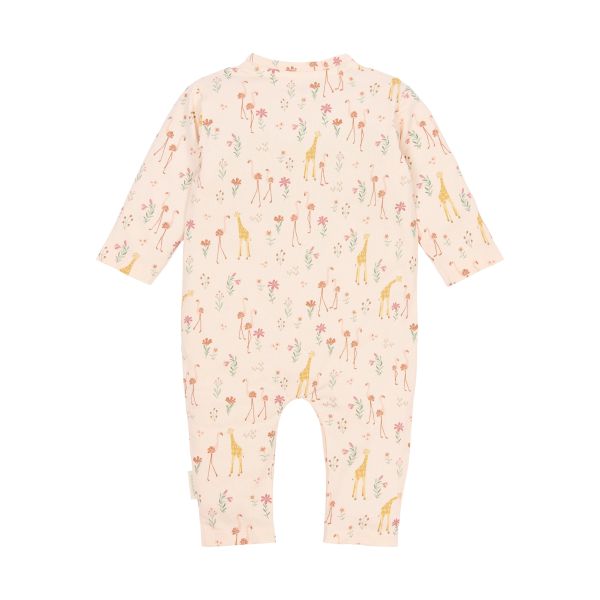 Little Dutch Safari Friends Pyjama Een-Delig - Maat 50/56 - Pastel Rose Little Dutch Safari Friends Pyjama Een-Delig - Maat 50/56 - Pastel Rose
