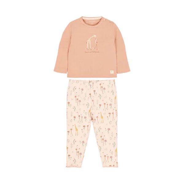 Little Dutch Safari Friends Pyjama Twee-Delig - Maat 62/68 - Deep Pink