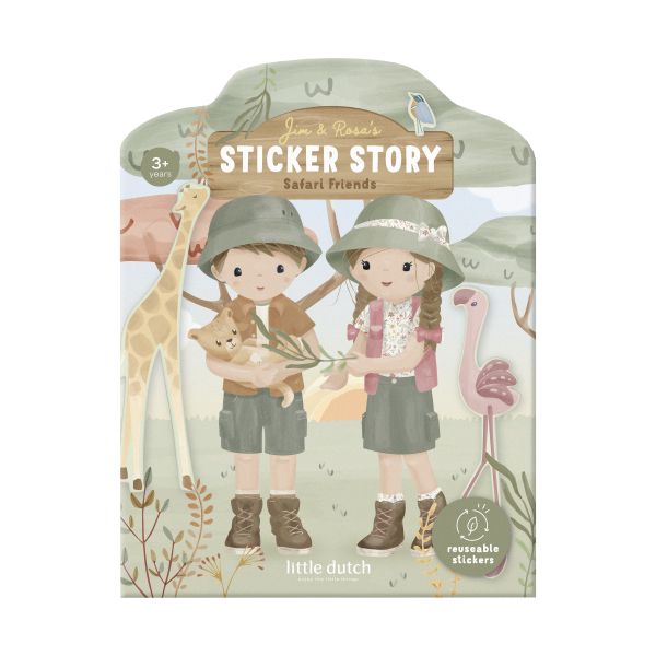 Little Dutch Safari Friends Stickerboek Met Herbruikbare Stickers Little Dutch Safari Friends Stickerboek Met Herbruikbare Stickers