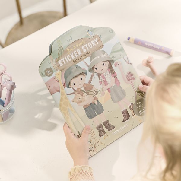 Little Dutch Safari Friends Stickerboek Met Herbruikbare Stickers Little Dutch Safari Friends Stickerboek Met Herbruikbare Stickers