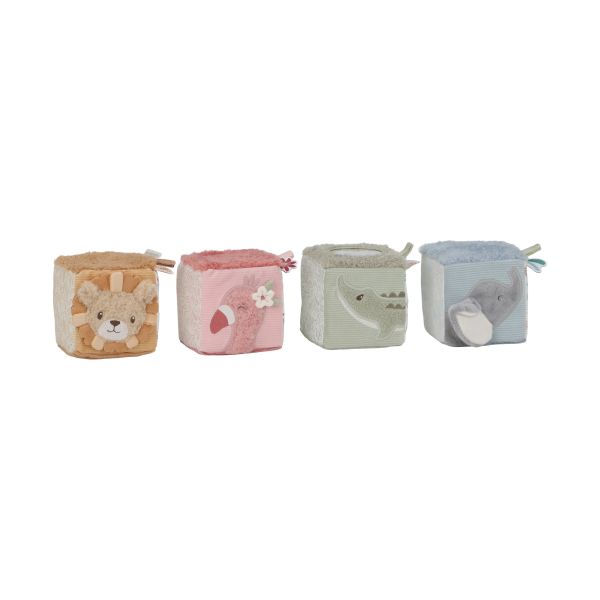 Little Dutch Safari Friends Zachte Blokkenset Little Dutch Safari Friends Zachte Blokkenset