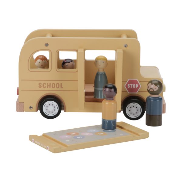 Little Dutch Schoolbus met poppetjes FSC Little Dutch Schoolbus met poppetjes FSC