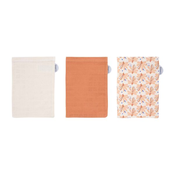 Luma Washand Hydrofiel Flowerfever Nude 3-Pack Luma Washand Hydrofiel Flowerfever Nude 3-Pack