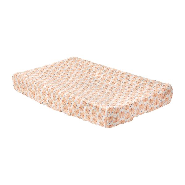 Luma Aankleedkussenhoes Hydrofiel Flowerfever Nude