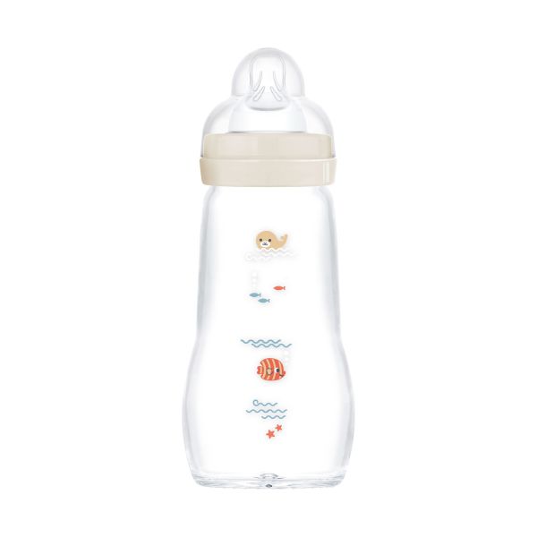 MAM Feel Good Babyfles - 260 ml - Glas - Uni MAM Feel Good Babyfles - 260 ml - Glas - Uni