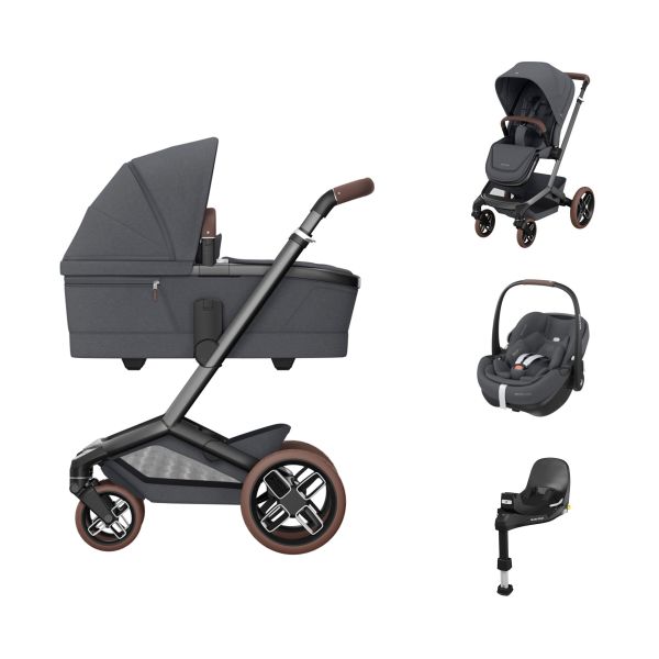 Maxi-Cosi Fame 3-in-1 Kinderwagen Met Base - Pebble 360 Pro2 - Twillic Graphite Maxi-Cosi Fame 3-in-1 Kinderwagen Met Base - Pebble 360 Pro2 - Twillic Graphite