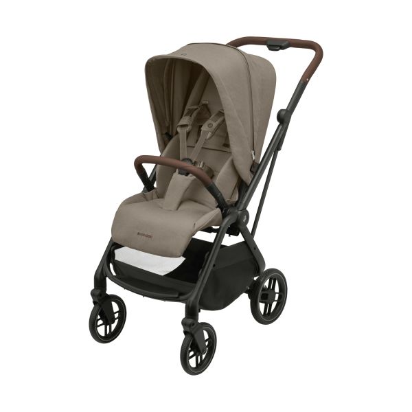 Maxi-Cosi Buggy Leona² - Twillic Truffle (Black Frame + Brown Leather) Maxi-Cosi Buggy Leona² - Twillic Truffle (Black Frame + Brown Leather)