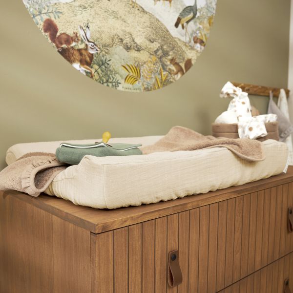 Meyco Baby Uni aankleedkussenhoes Hydrofiel pre-washed Soft Sand Meyco Baby Uni aankleedkussenhoes Hydrofiel pre-washed Soft Sand