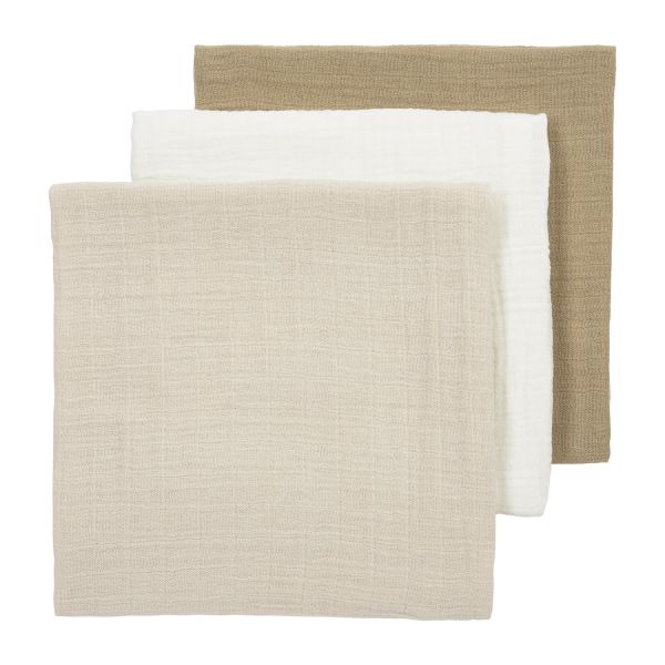 Meyco Multidoek Hydrofiel Pre-Washed Uni Offwhite/Soft Sand/Taupe 70 x 70 cm 3-Pack Meyco Multidoek Hydrofiel Pre-Washed Uni Offwhite/Soft Sand/Taupe 70 x 70 cm 3-Pack